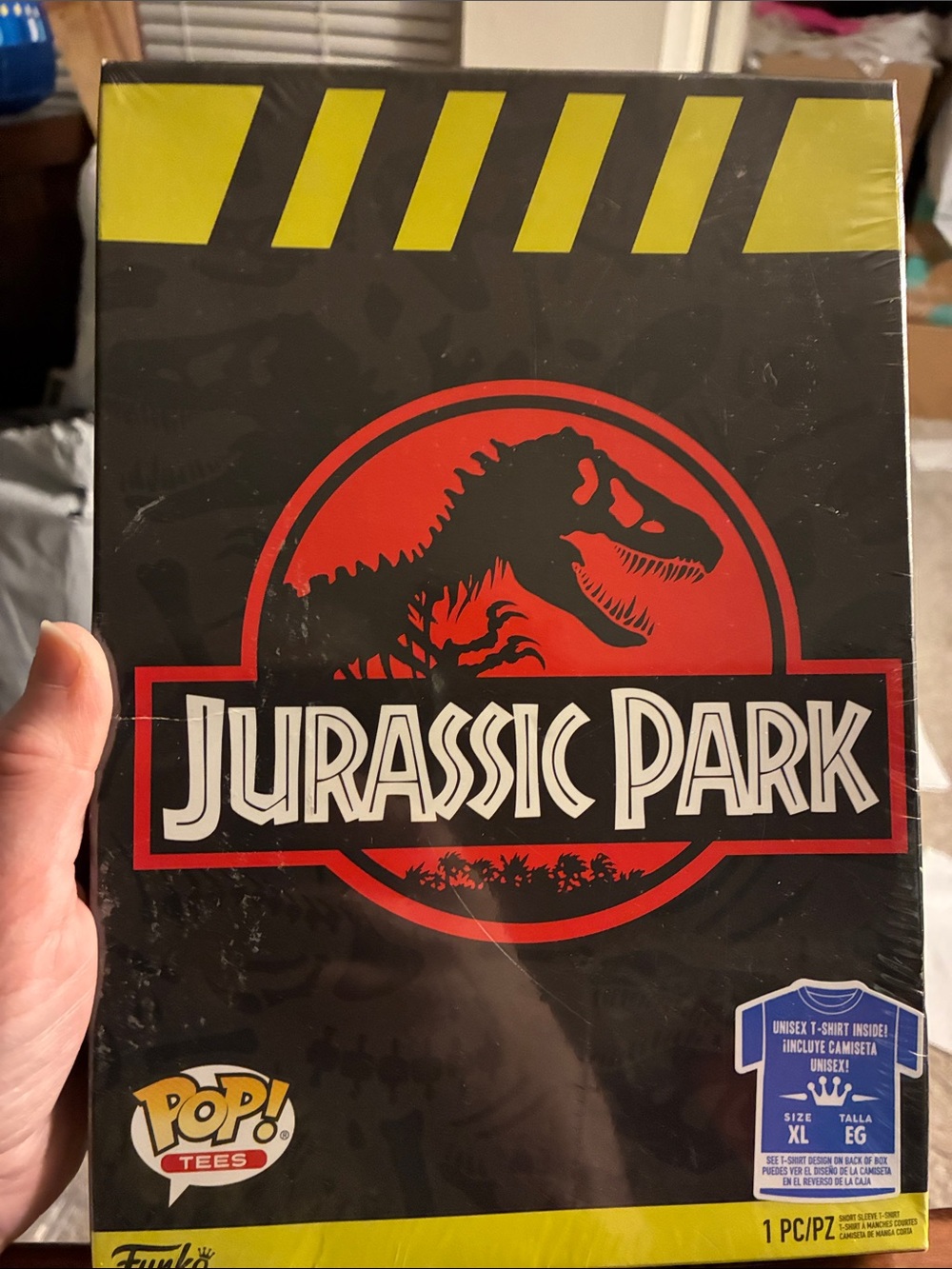 Funko Jurassic Park Black & Red Pop! Tees Limited Edition NIB